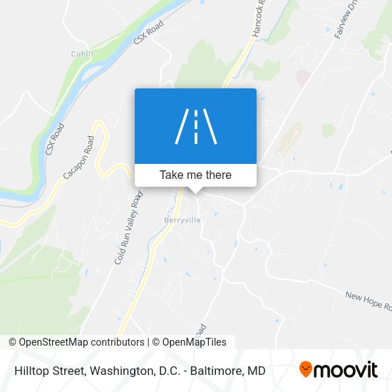 Mapa de Hilltop Street