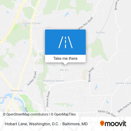 Hobart Lane map