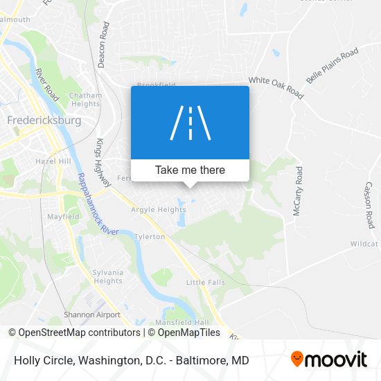 Holly Circle map