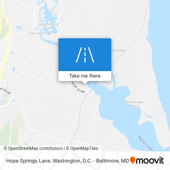 Hope Springs Lane map