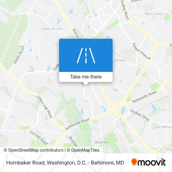 Mapa de Hornbaker Road
