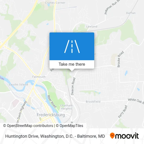 Huntington Drive map