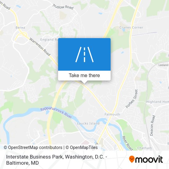 Interstate Business Park map