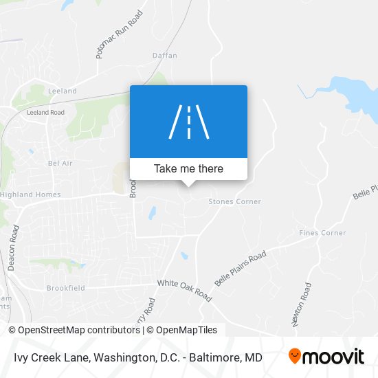 Mapa de Ivy Creek Lane