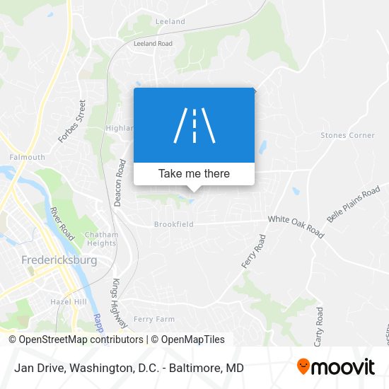 Jan Drive map