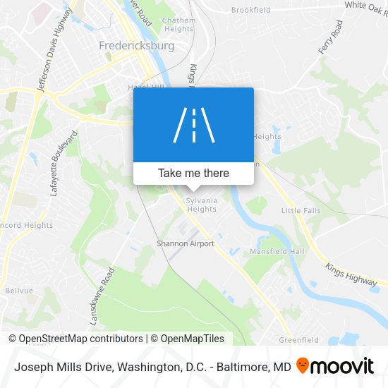 Joseph Mills Drive map