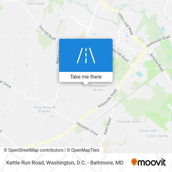 Kettle Run Road map