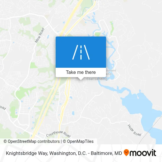 Knightsbridge Way map