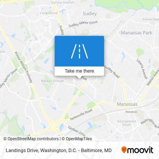 Landings Drive map