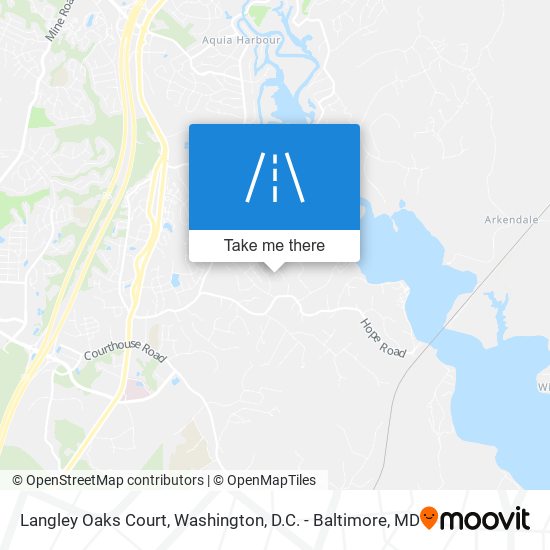 Langley Oaks Court map