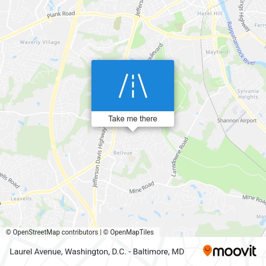 Mapa de Laurel Avenue