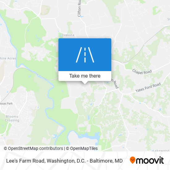 Lee's Farm Road map