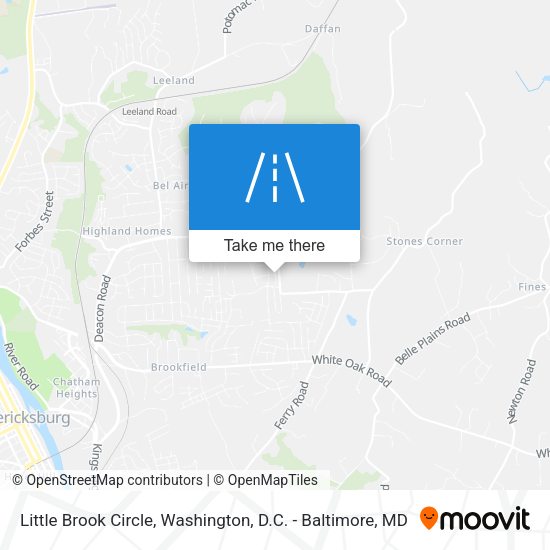 Little Brook Circle map