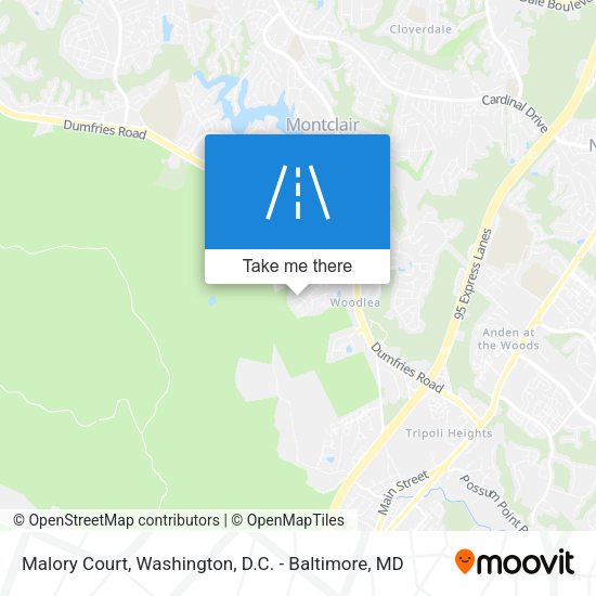 Malory Court map