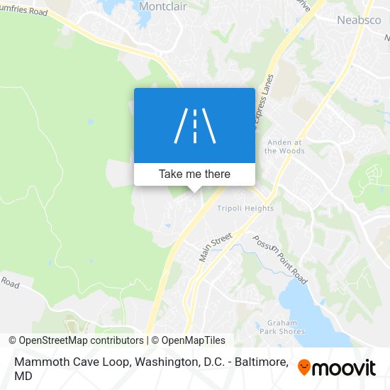 Mapa de Mammoth Cave Loop
