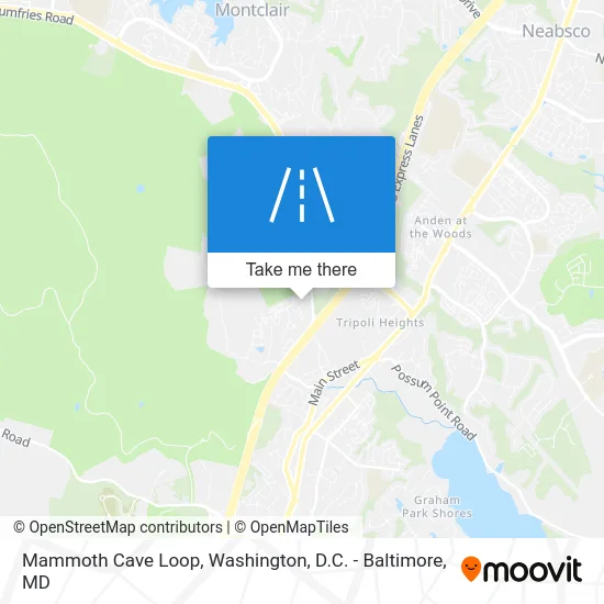 Mammoth Cave Loop map