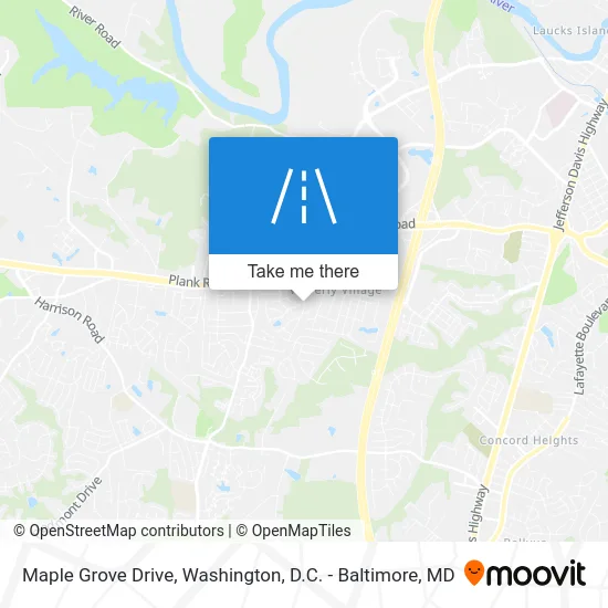 Maple Grove Drive map