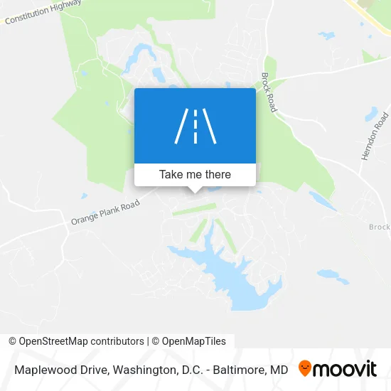 Maplewood Drive map