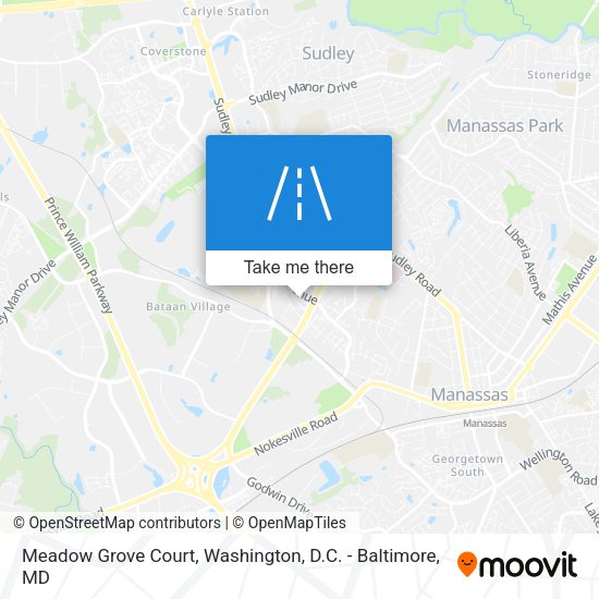 Mapa de Meadow Grove Court