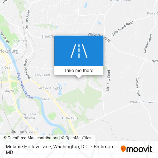 Mapa de Melanie Hollow Lane