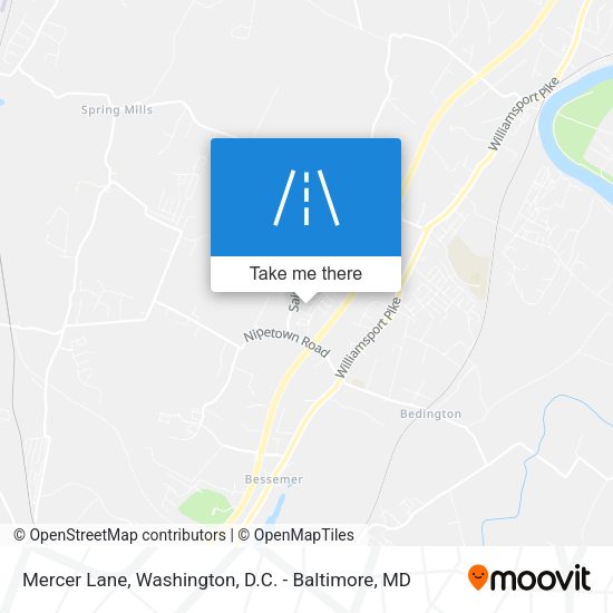 Mercer Lane map