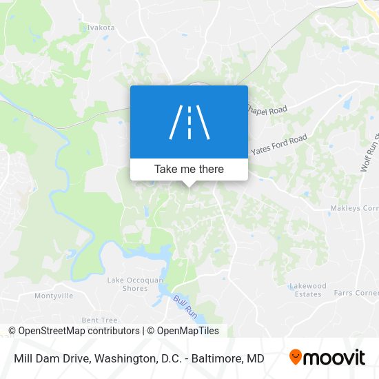 Mill Dam Drive map