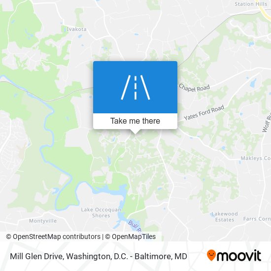 Mill Glen Drive map
