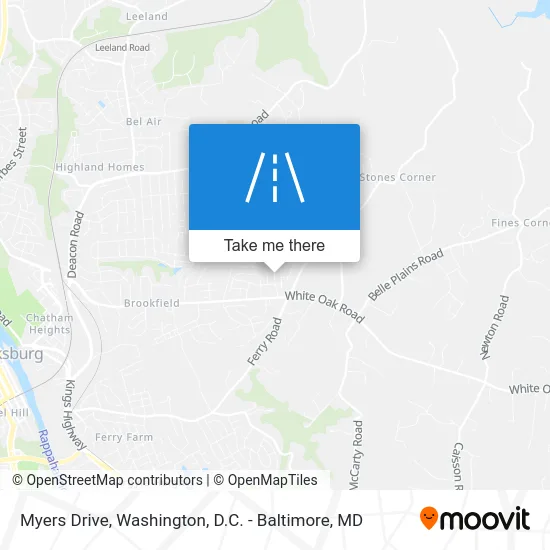 Myers Drive map
