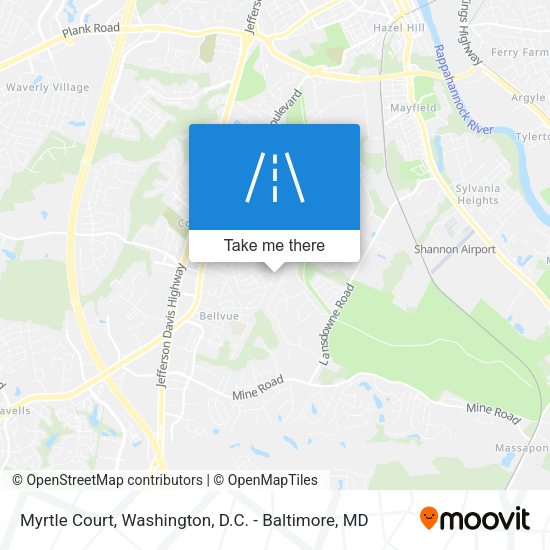 Myrtle Court map