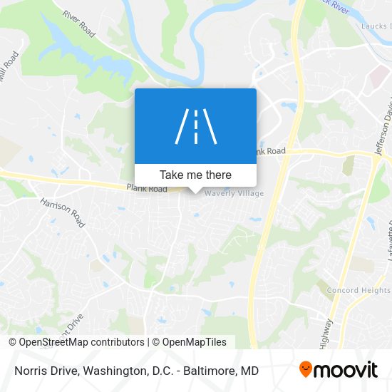 Norris Drive map