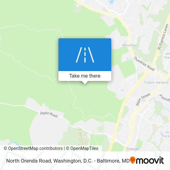 North Orenda Road map