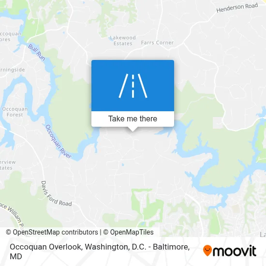 Occoquan Overlook map