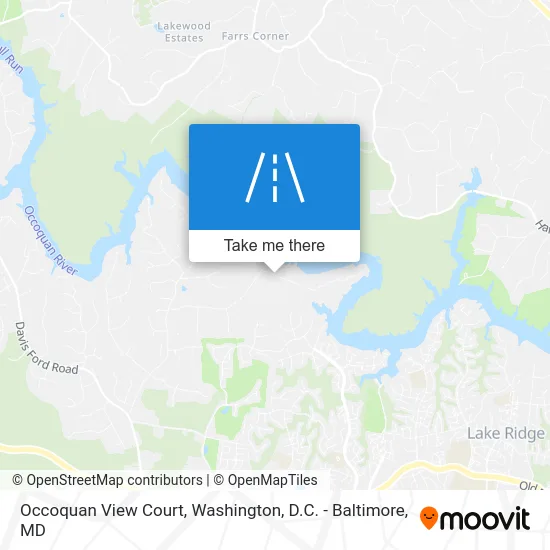 Occoquan View Court map