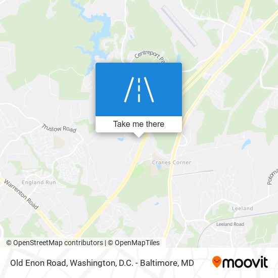 Old Enon Road map