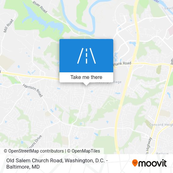 Mapa de Old Salem Church Road