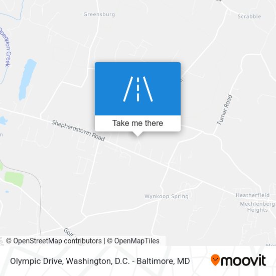 Olympic Drive map