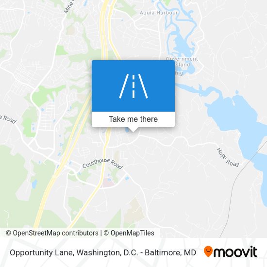 Opportunity Lane map