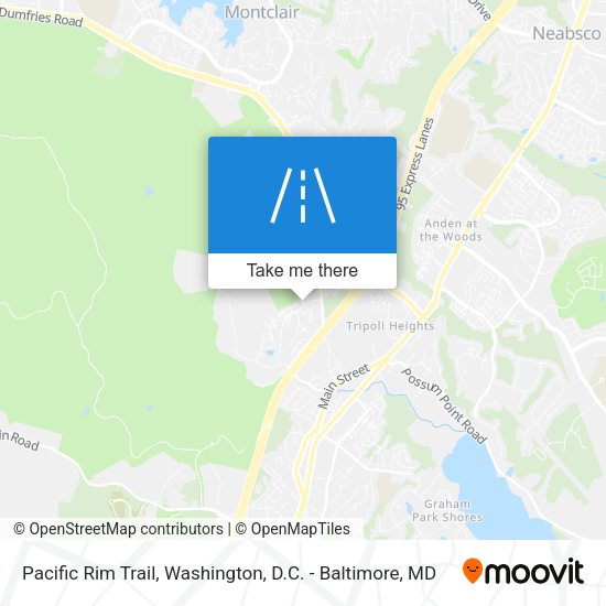 Mapa de Pacific Rim Trail
