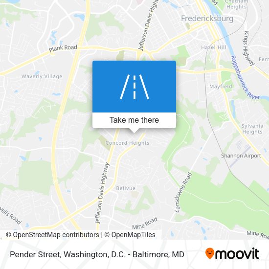 Mapa de Pender Street