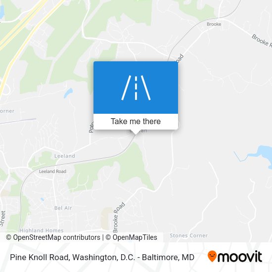 Pine Knoll Road map