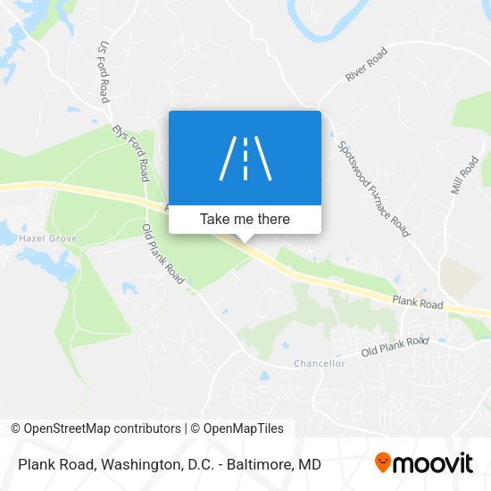 Mapa de Plank Road