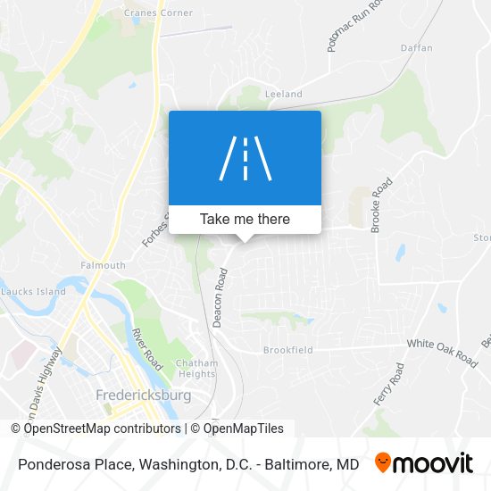 Ponderosa Place map