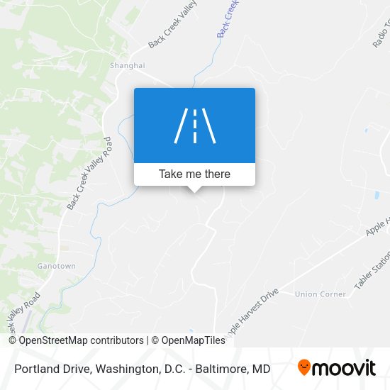 Portland Drive map