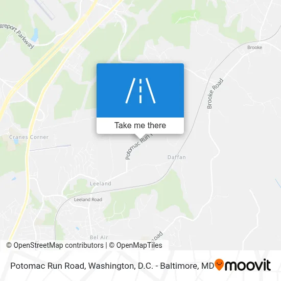 Potomac Run Road map