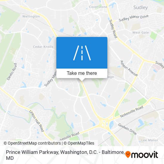 Prince William Parkway map