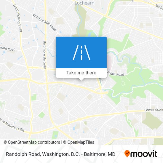 Randolph Road map