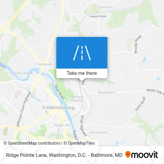 Ridge Pointe Lane map