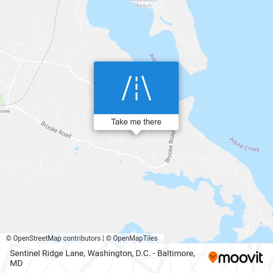 Sentinel Ridge Lane map