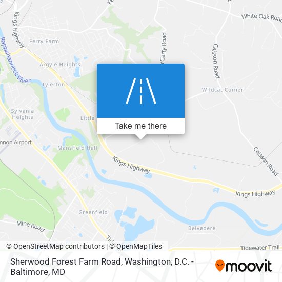 Mapa de Sherwood Forest Farm Road