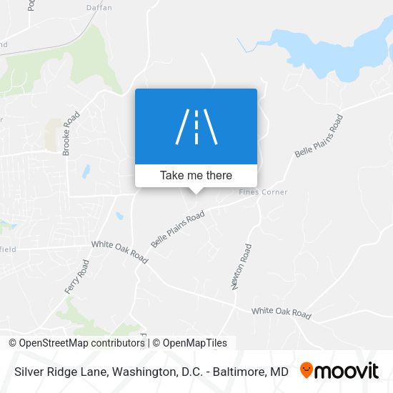 Silver Ridge Lane map